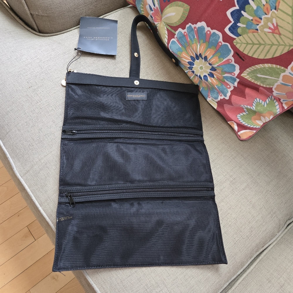 Black Donna Karen Travel Organizer Bag